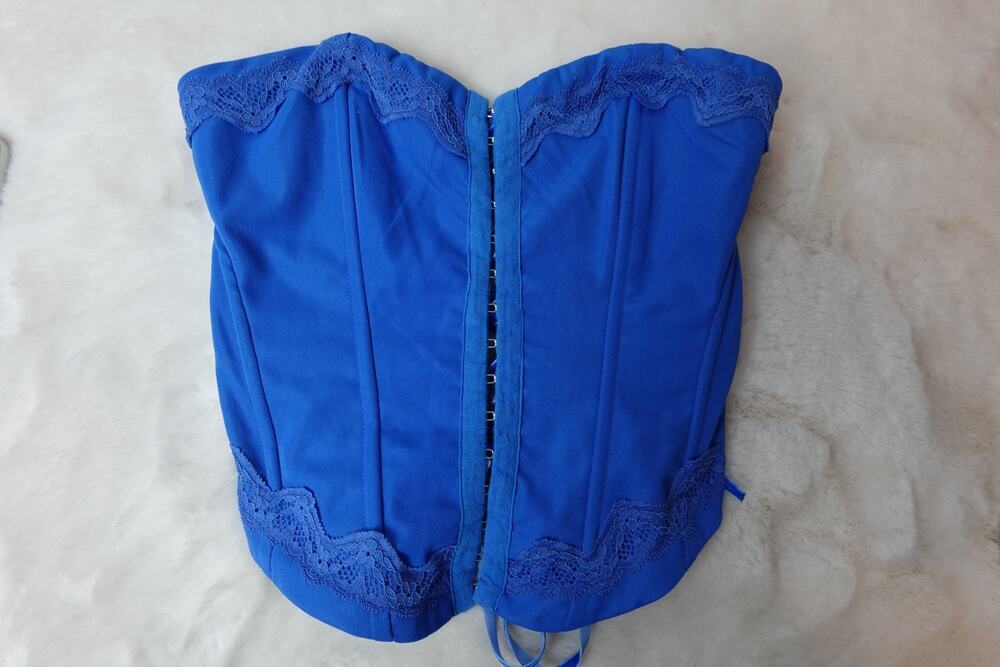 Princess Polly Yamie Bustier Corset Top - Blue, Size 0